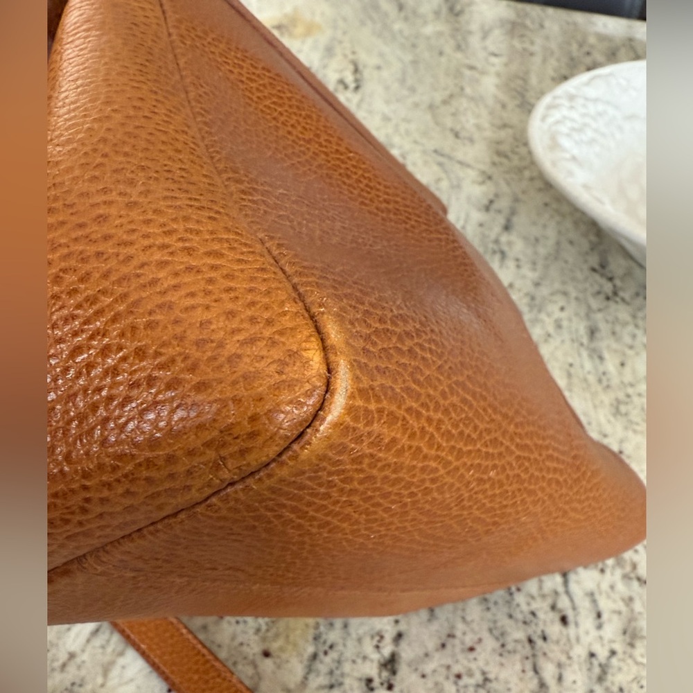 Vintage Furla Leather Purse Bag Tote Shoulder Handbag Removable Strap Classic - Picture 9 of 12